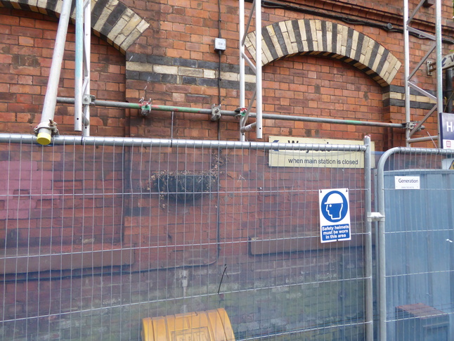 Heaton Chapel platform 1 building arches