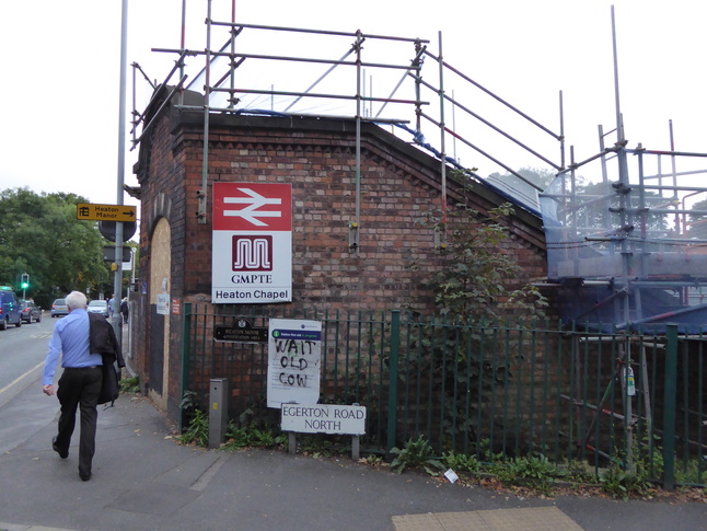 Heaton Chapel platform 1 entrance side view