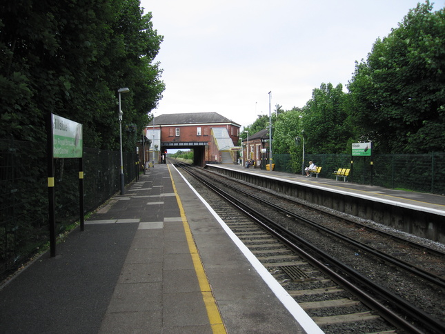 Hillside platforms looking north