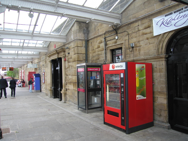 Ilkley platform 1 under canopy