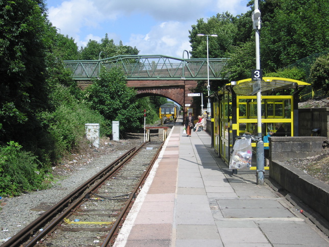 Kirkby platform 1 shelter