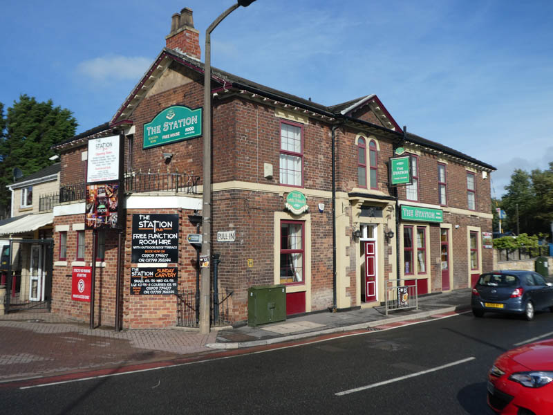 The Station pub stands just over the road from the railway station