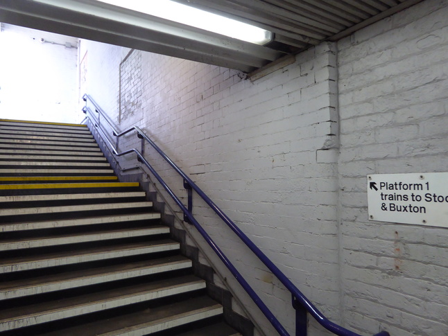Levenshulme platform 1 steps