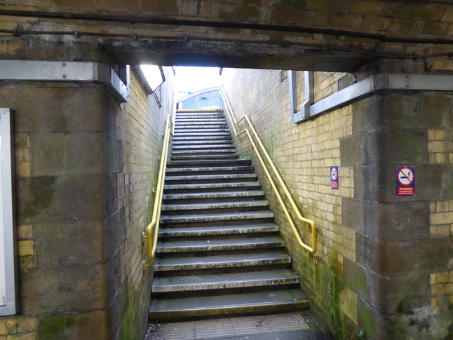 Littleborough platform 1 steps