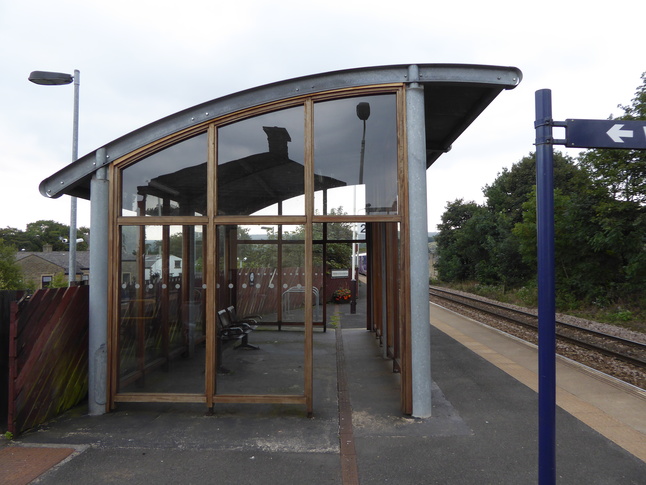 Littleborough platform 2 shelter
