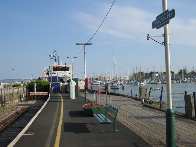 Lymington Pier looking south