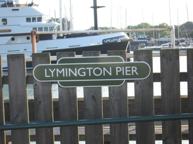 Lymington Pier old totem