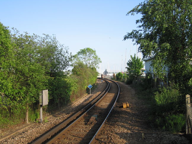 Lymington Town looking south