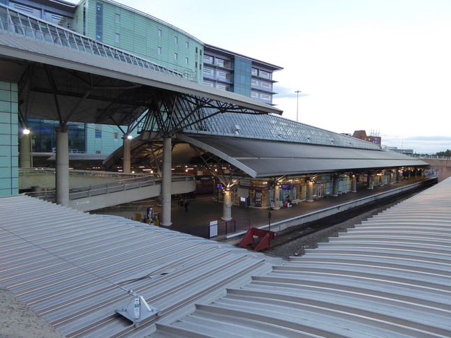 Manchester Airport roof seen from side