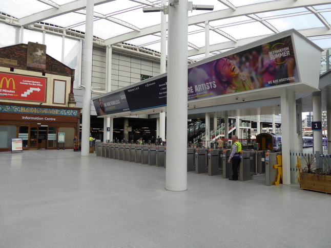 Manchester Victoria gateline other side