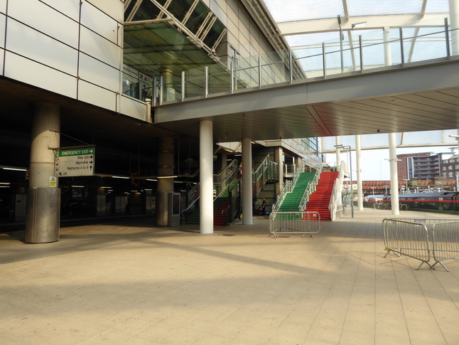 Manchester Victoria under the arena bridge