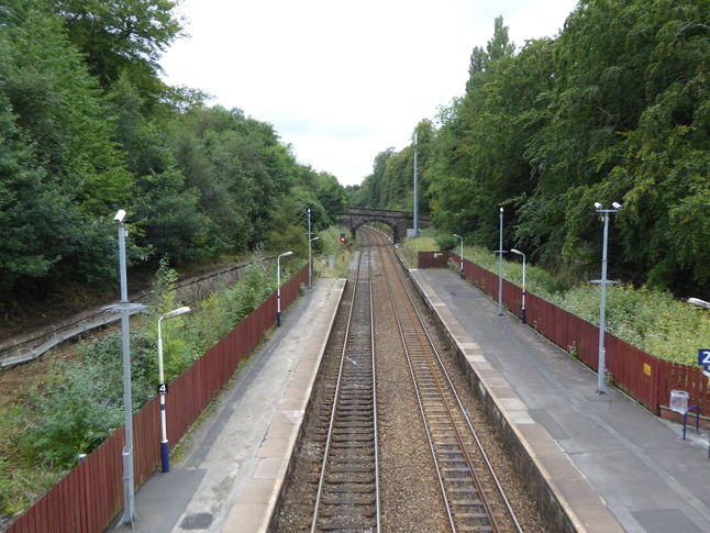 Marple looking north from footbridge
