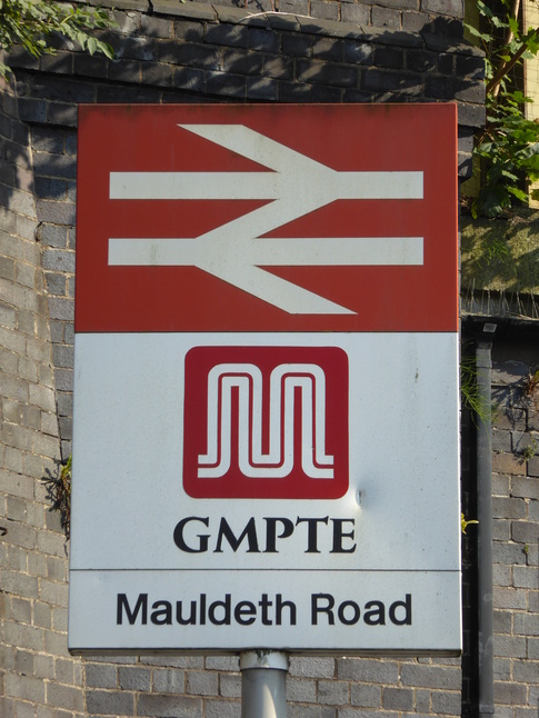 Mauldeth Road sign