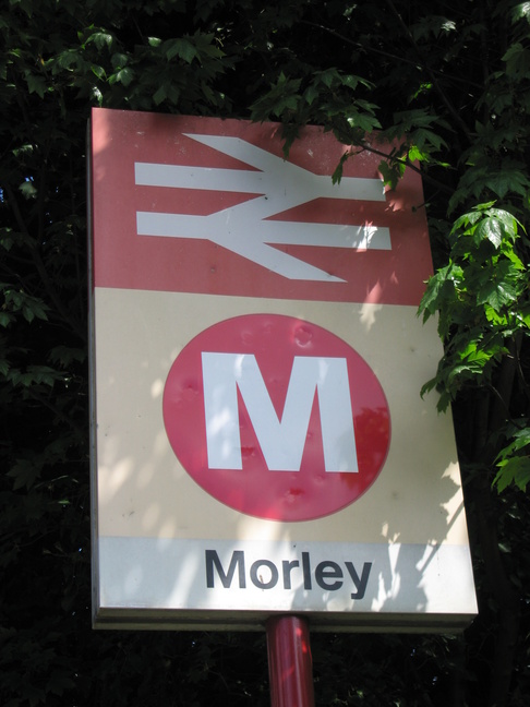 Morley station sign
