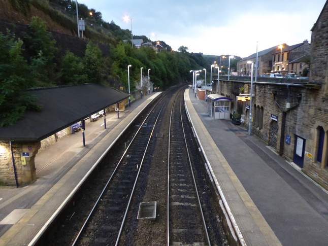 Mossley looking north from bridge