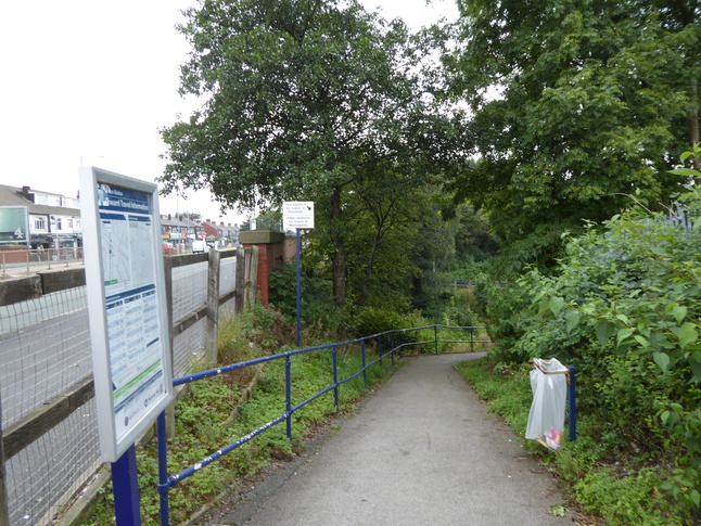 Moston platform 2 ramp