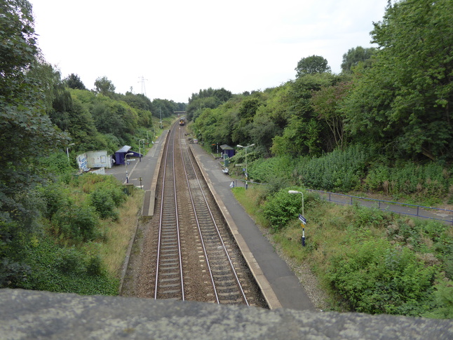 Moston seen from the bridge looking south