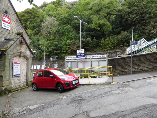 New Mills Central entrance