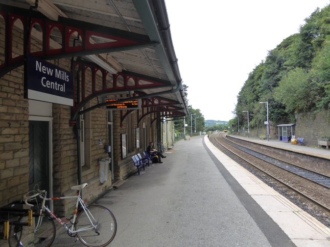 New Mills Central under canopy