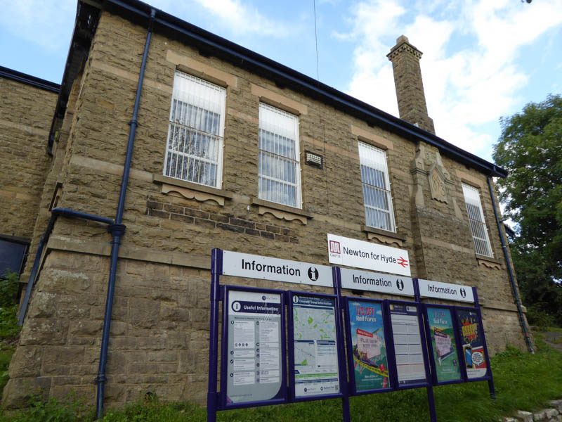 The side of the platform 1 building