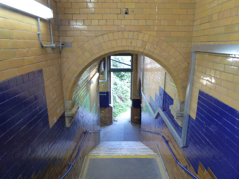 Back down the steps from platform 1 we go