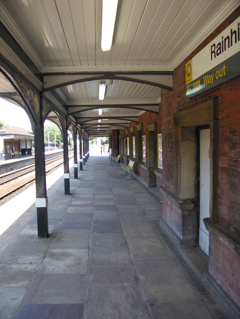Rainhill platform 2 under
canopy