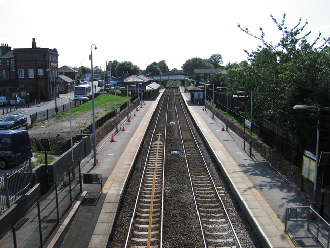 Rainhill from eastern footbridge
looking west