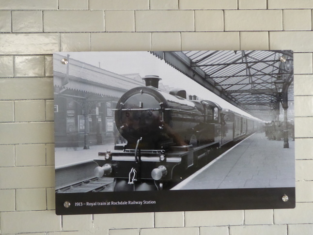 Rochdale subway pictures - 1913 - Royal train at Rochdale Railway Station
