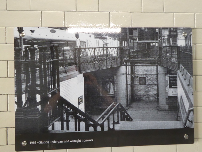 Rochdale subway pictures - 1965 - Station underpass and wrought ironwork