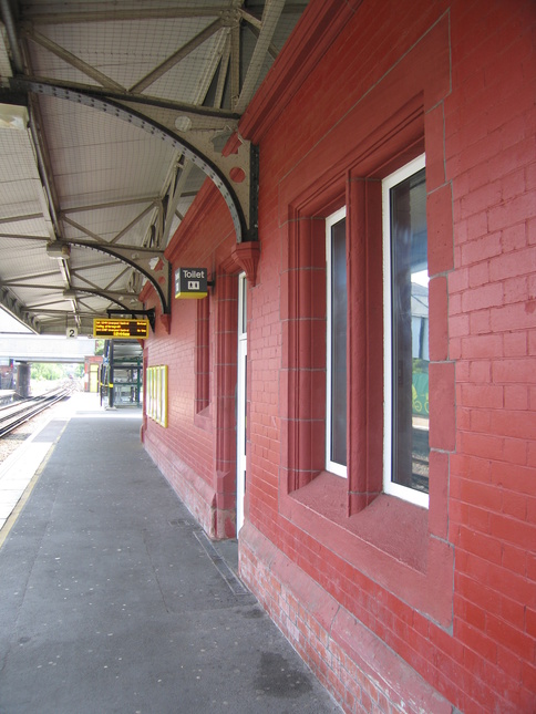 Rock Ferry platform 2 under
canopy