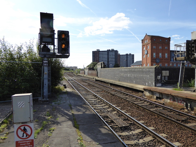 Salford Central platform 2 looking west