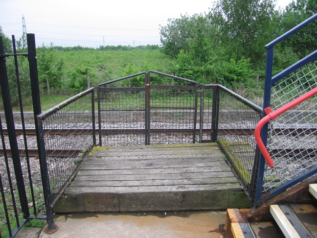 Severn Tunnel Junction wooden platform