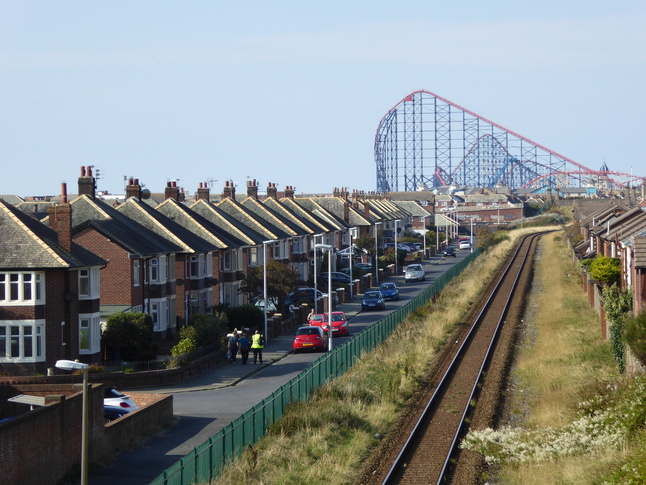 Squires Gate looking north
from the road bridge
