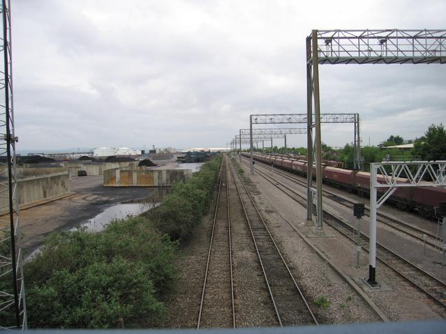 St Andrews Road from
footbridge looking north