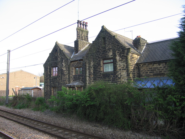 Platform side of the
Steeton and Silsden station building
