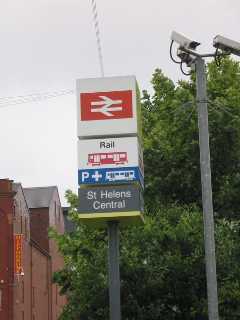 St Helens Central sign