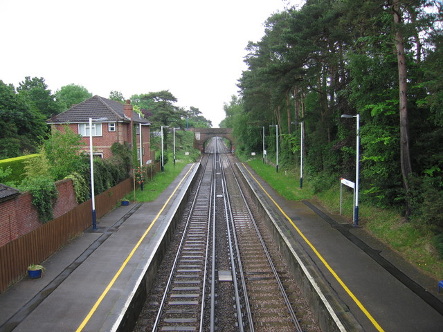Sway from footbridge, looking east