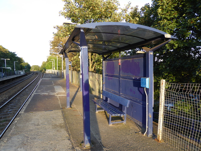 Trafford Park platform 1 looking east