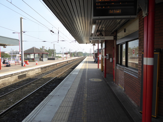 Wigan North Western platform 5 under canopy