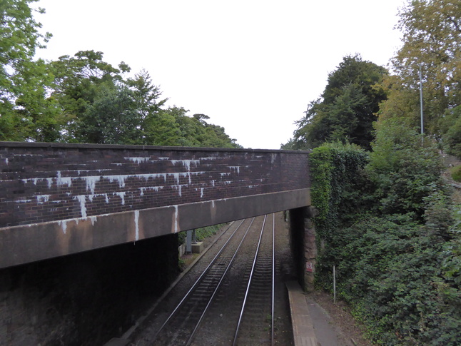 Woodley looking north from footbridge