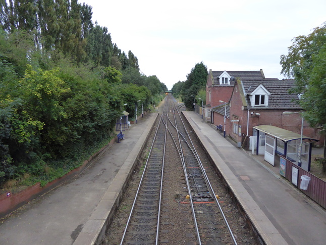Woodley looking south from footbridge