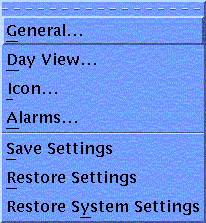 A Motif menu