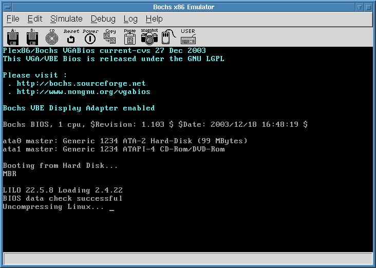Booting default