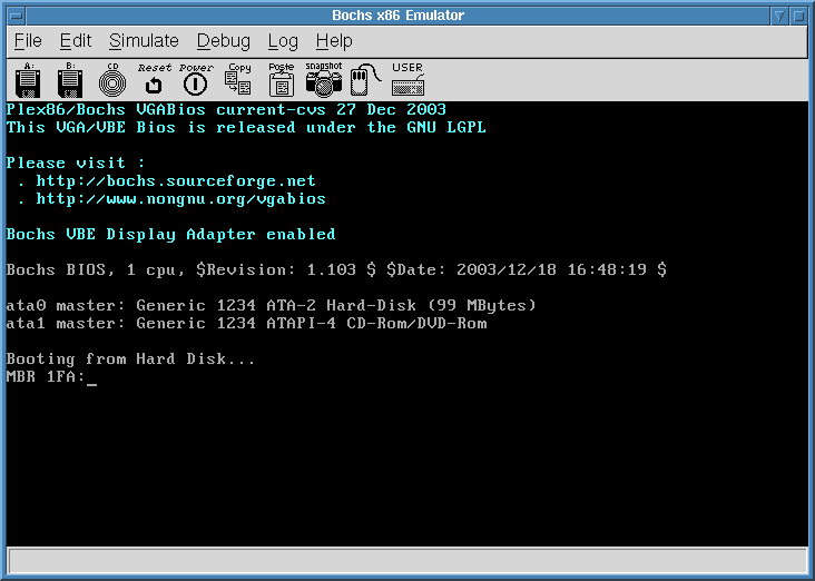 Showing prompt