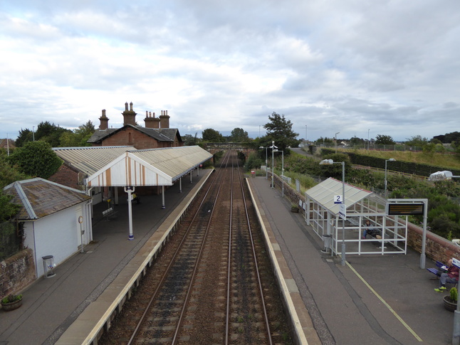 Annan looking east from footbridge