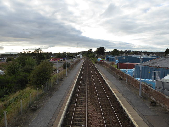 Annan looking west from footbridge