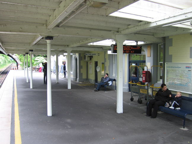 Under Axminster canopy