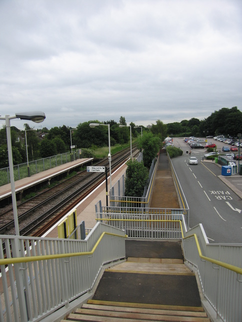 Bache footbridge steps