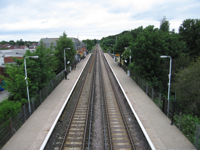 Bache from footbridge looking north