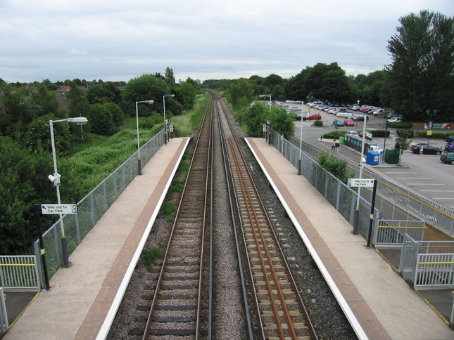 Bache from footbridge looking south